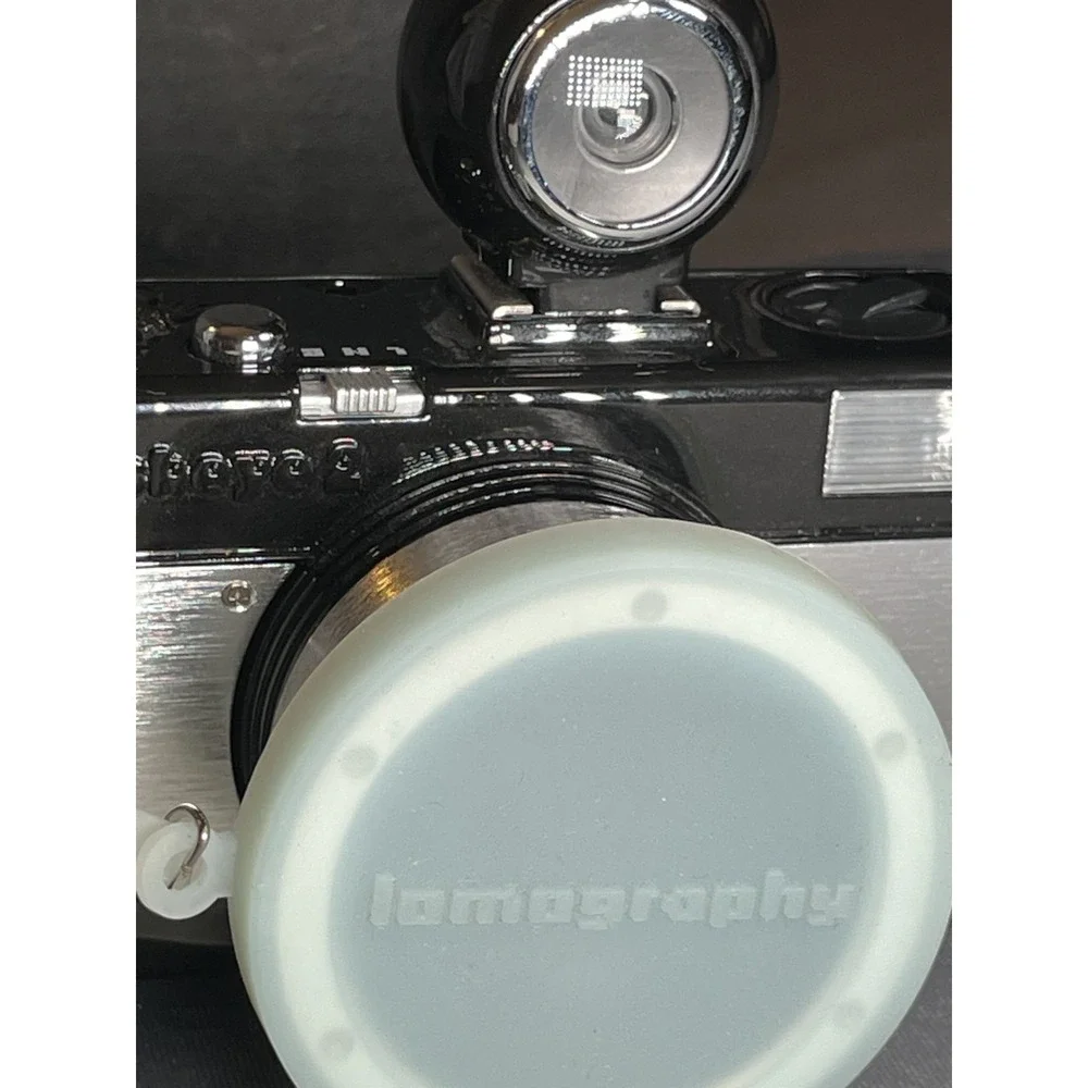 Vintage Lomography Fisheye 2 35mm Camera Bundle w/ Cap/Viewfinder/Booklets
